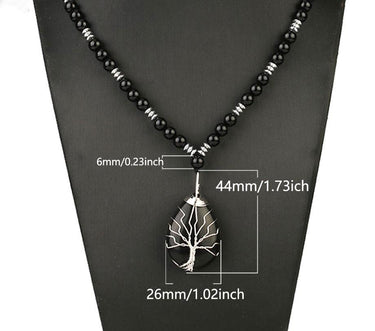 Tree of Life X Chakra Stone Pendant Necklace-Your Soul Place
